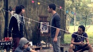 The Nobodies - Cast (from left to right) Lyon Sim, Jae Leung, Aaron Samuel Yong, Farid Assalam